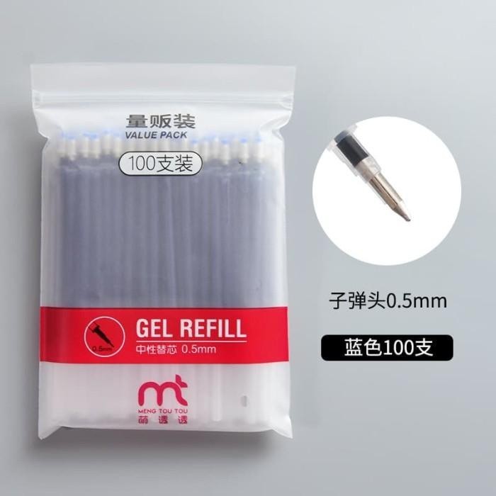

Pulpen Gel Unik Isi Ulang / Pen Gel Refill 0,5 mm Isi 100 Pcs Import