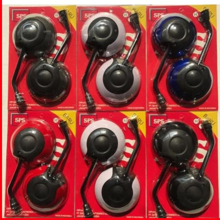 Kaca Spion Scoopy Gagang Hitam Kacamata Spion Bulat Scoopy Ada Baut Honda Ada baut Yamaha