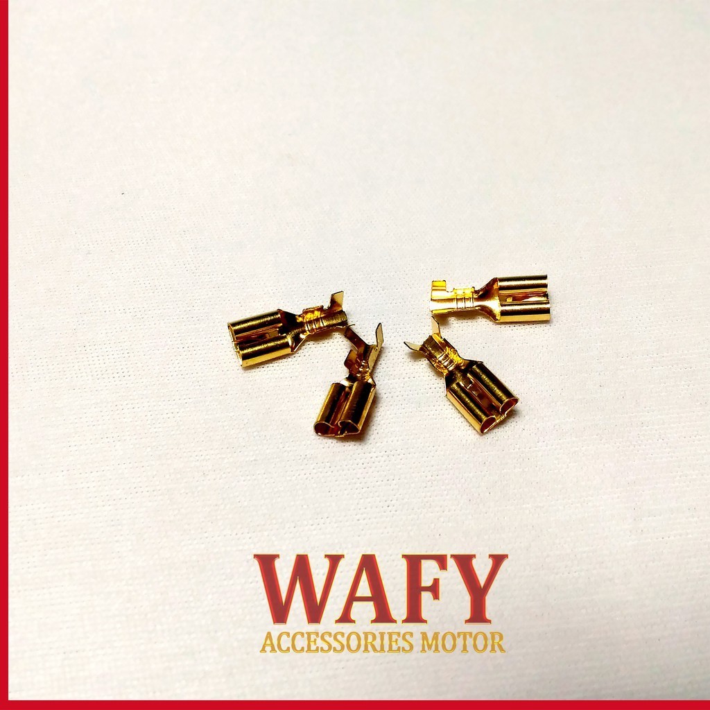 Skun Gepeng Besar Female 4 Biji Soket Klakson Soket Relay Soket Isian Conector