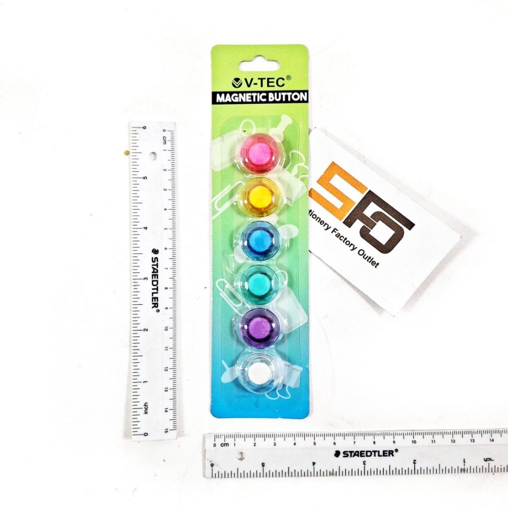 

Magnet Papan Tulis Kecil Transparan V-Tec Isi 6 - Vt-Mb20Clr