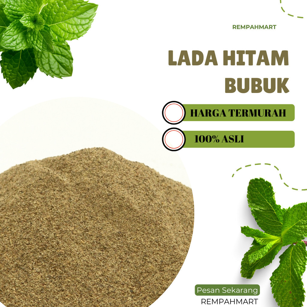 

Rempah Lada Bubuk Hitam Premium 50g / Whole Black Peper / Rempahmart