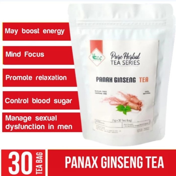 

ELIF TEA Panax Ginseng Tea : Panax Ginseng Herbal Tea (30 Tea Bag)