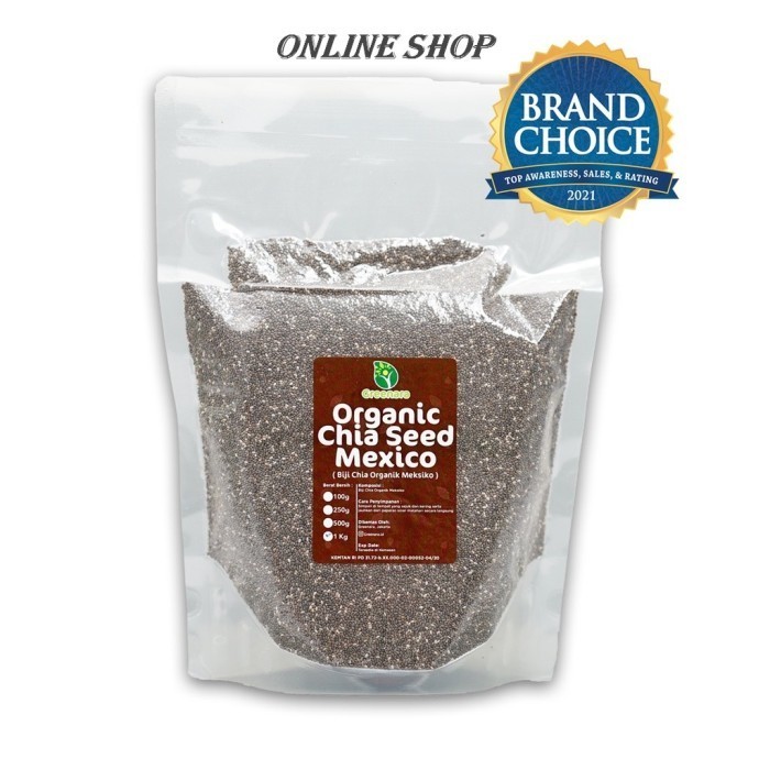 

*NEW* Greenara PREMIUM Organic Chia Seed Mexico 1Kg / Chiaseed Meksiko