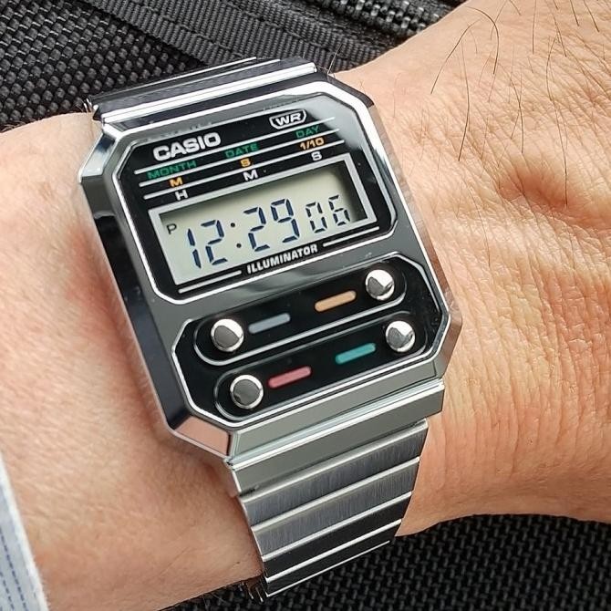 Jam Tangan Casio Vintage Original A100WE-1A ORIGINAL CASIO