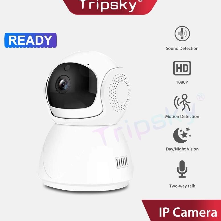 [DISKON] Tripsky Y01 Smart Indoor Webcam Indoor Cctv kamera WiFi 1080P Support PZT Two-Way Intercom 