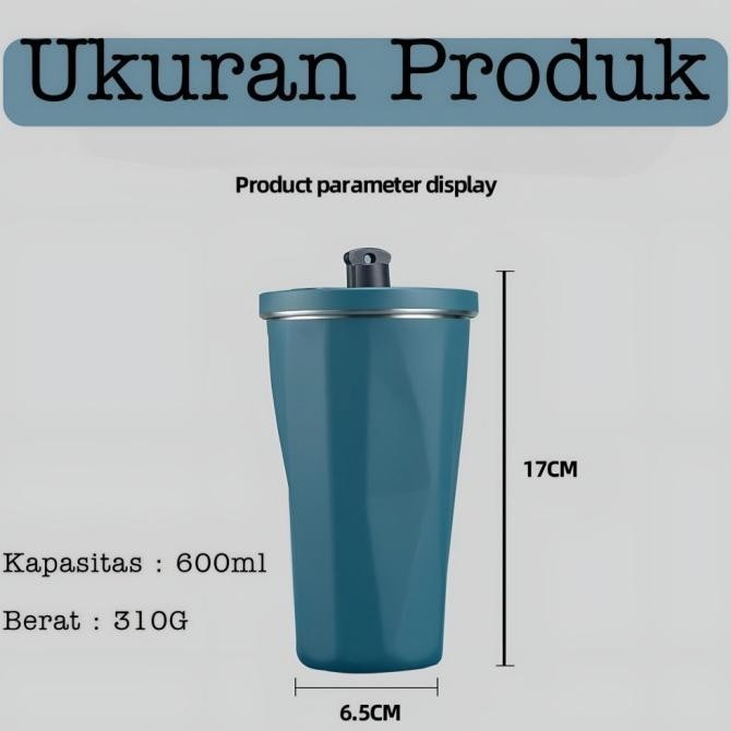 Mug Kopi Stainless Steel 900ml - Termos Kopi - Botol Kopi JUMBO - SYS