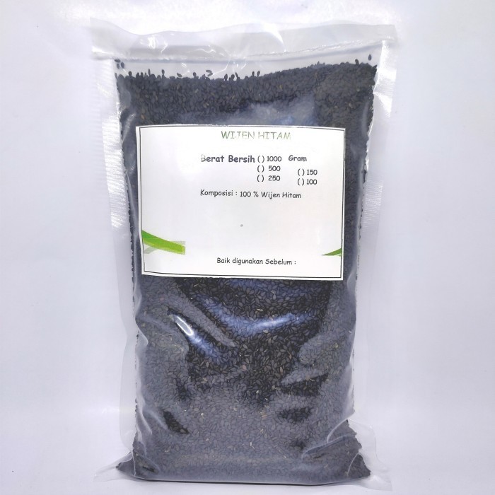 

1000Gr Bla Sesame Seeds/ Biji Wijen Hitam Mentah