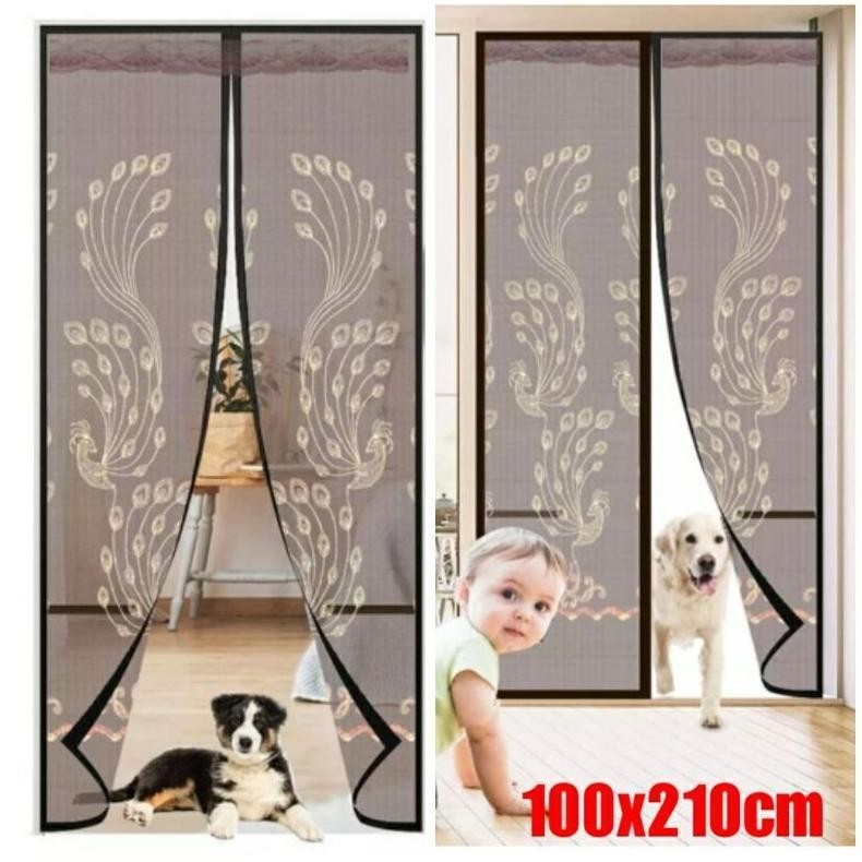 [PROMO] GOOD QUALITY JUMBO  Tirai pintu magnet anti nyamuk jumbo uk 100x210 / Tirai tebal full jahit