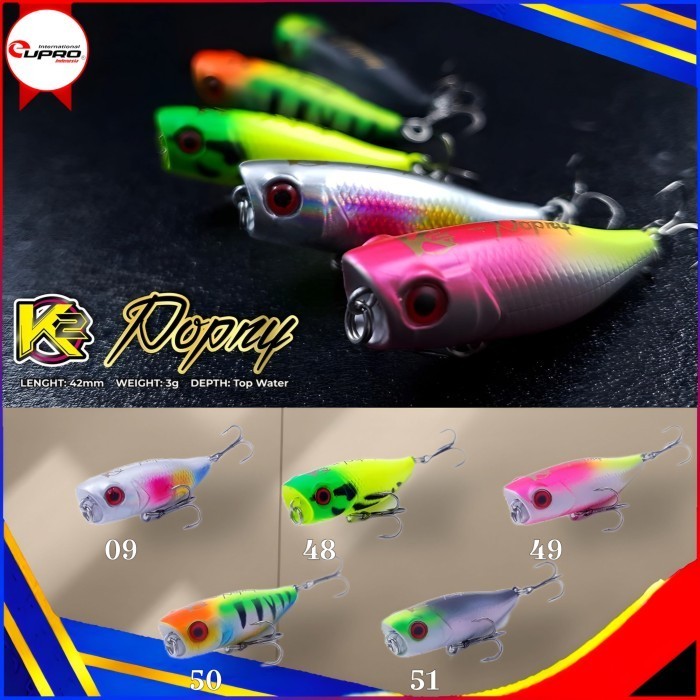EUPRO K2 POPNY LURE POP42TW 3G | POPPER MINI | LURE POPPER | POPPER