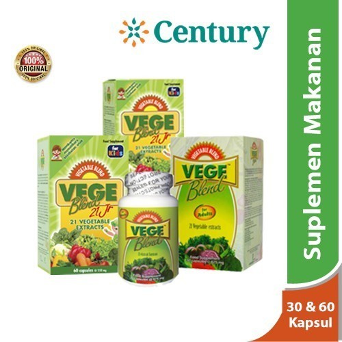 Vegeblend 21 Junior & Adult 30 & 60 Kapsul / Vegeblend Adult / Suplemen Makanan / Sayuran / Serat