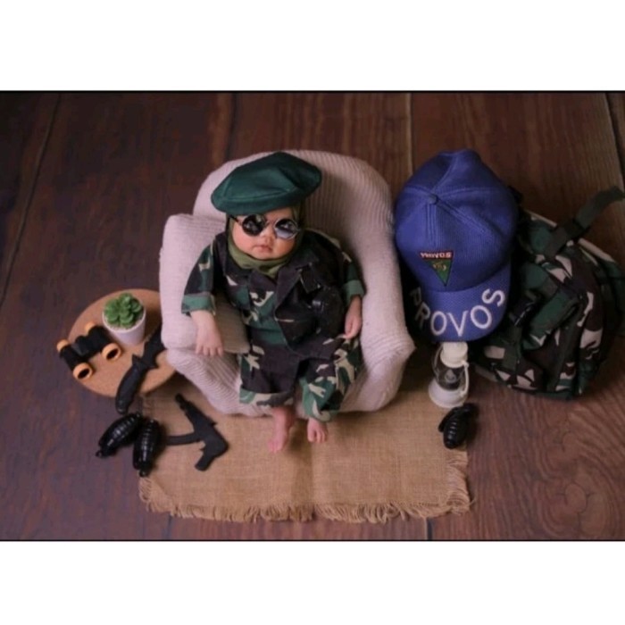 Terbaru kostum tni bayi kostum tentara anak kostum tni newborn baju tni bay