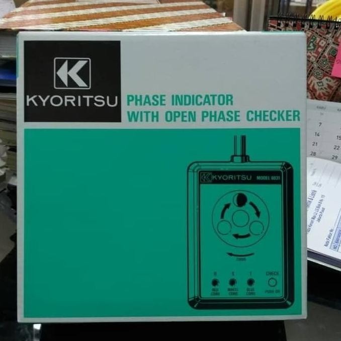 Kyoritsu 8031 3 Phase Sequence Rotation Checker Alat Ukur Original