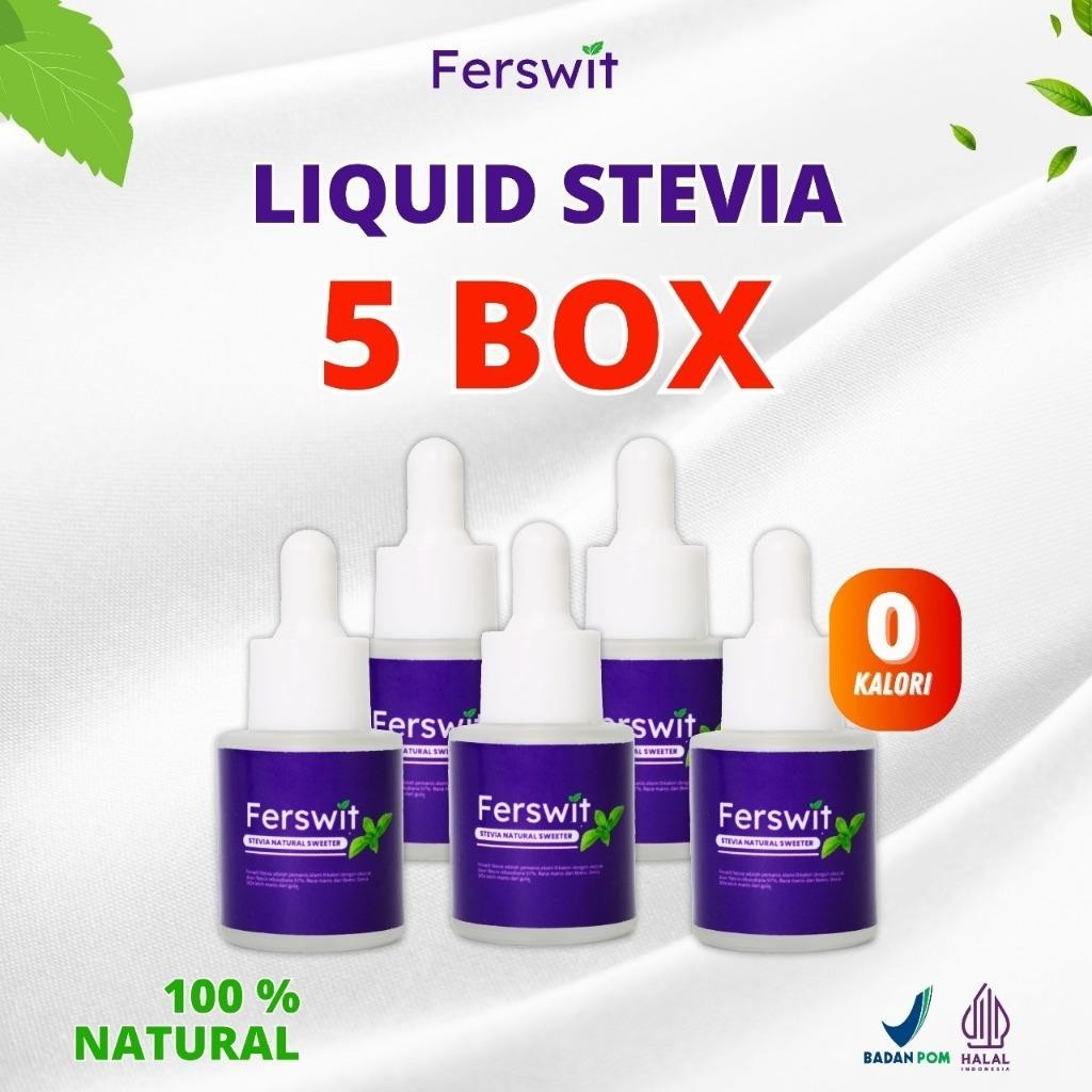 

Ferswit Stevia Alami Paket 5 Botol Kualitas Terbaik