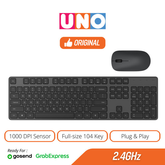 Promo Xiaomi Mi Wireless Keyboard Mouse Set