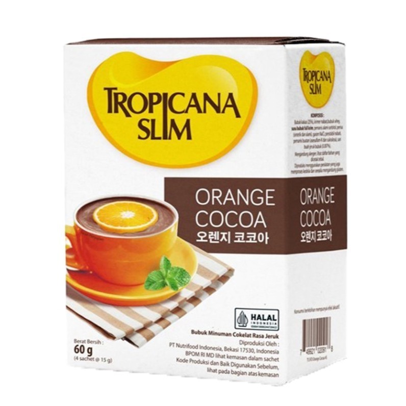 

TROPICANA SLIM Orange Cocoa 4 x 15 g