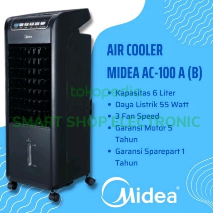 

Air Cooler MIDEA AC100 A(B) - Remote /Pendingin Ruangan MIDEA 6Liter SS99