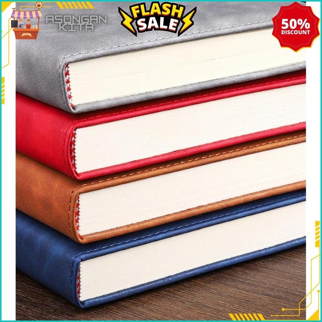 

BUKU CATATAN HARIAN NOTEBOOK DIARY COVER KULIT 180 LEMBAR A5 - HITAM COKLAT BIRU PINK COD