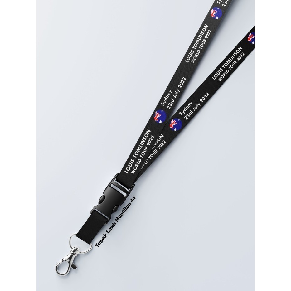 

Lanyard Louis Tomlinson World Tour 2022 Sydney Australia Satuan Custom
