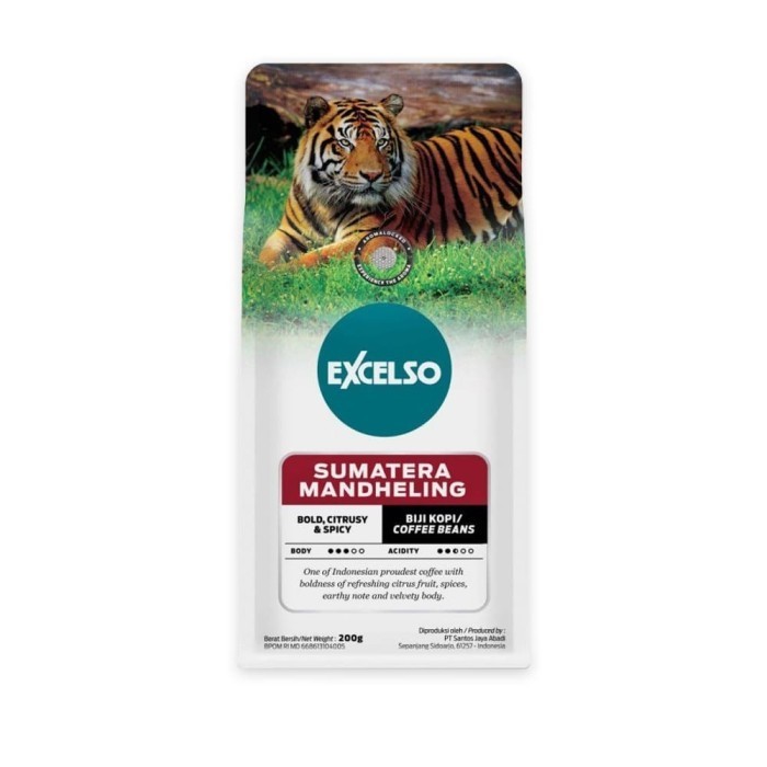 

Excelso Kopi Sumatera Mandheling Biji 200G