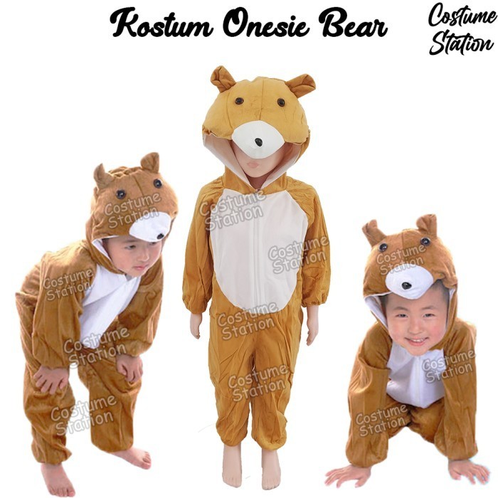 Kostum Onesie / Costume Beruang Hewan Binatang Animal anak