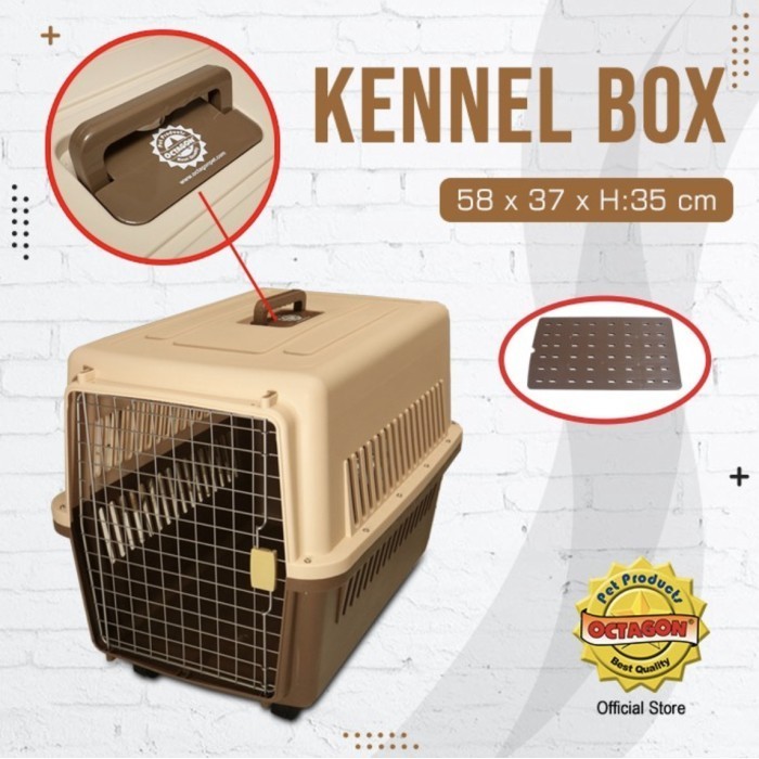 Kennel Box Octagon Kn-1020 Pet Cargo Pet Carrier Anjing Kucing