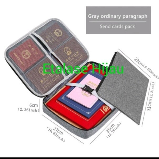 

Dockumen Organizer Box Tempat Surat Travelling Portable Map Serbaguna