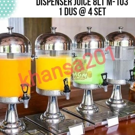[Promo] Tank Juice Dispenser 8 Liter /Water Dispenser Stainless Steel