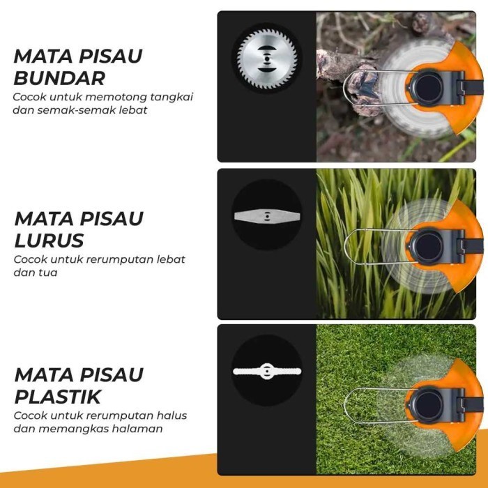 Sale Mesin Potong Rumput Ranting Pemotong Rumput Taman Electrik Baterai