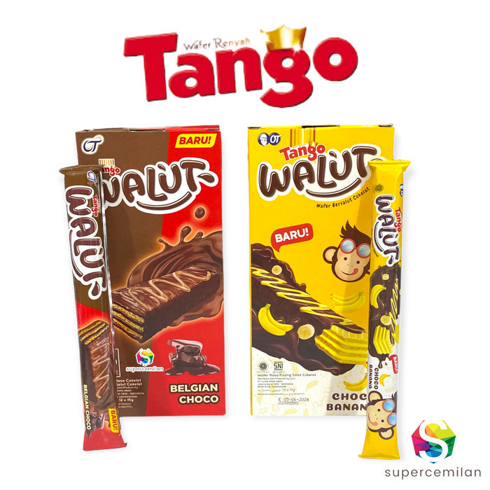 

[Harga grosir] Tango walut wafer Choco banana 1 box isi 12 bungkus