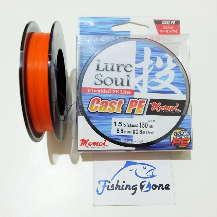 MOMOI LureSoul Cast PE 150M - PE 0.6 / 15LB / Dia.0.12mm