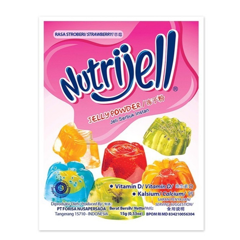 

Nutrijell Jelly Powder Strawberry 15 g