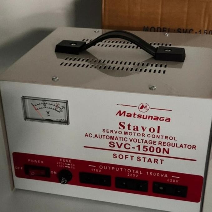 Stabilizer Matsunaga Svc-1500N Penstabil Tengangan Listrik 1500 Watt Terbaru