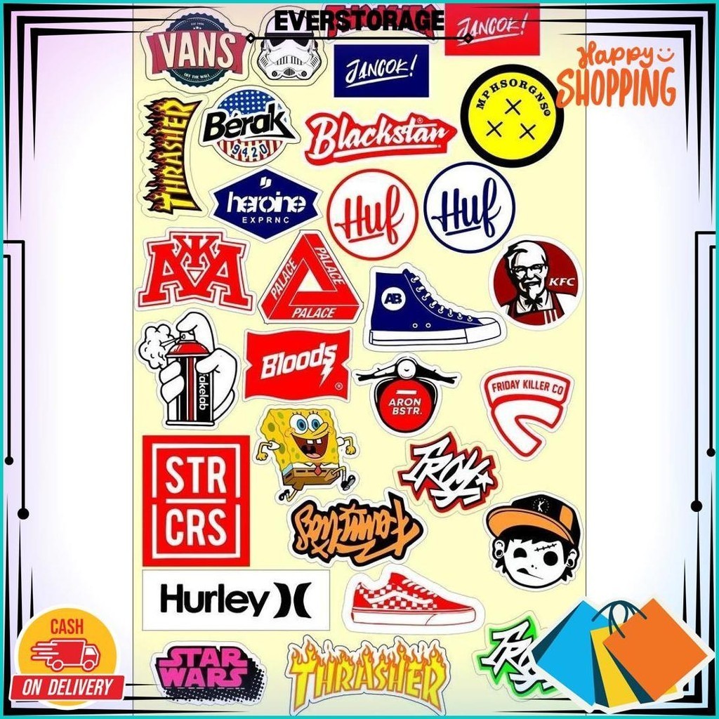 

117 Stiker Mini Stiker Brand Stiker Racing Stiker Decal Stiker Tumbler Kulkas Hp Case Laptop Dll Promo