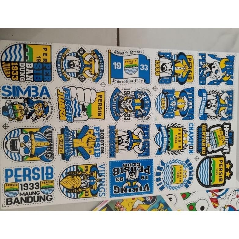 

1Lembar Stiker Tempelan Bola Persib Bandung Isi 20 Sale
