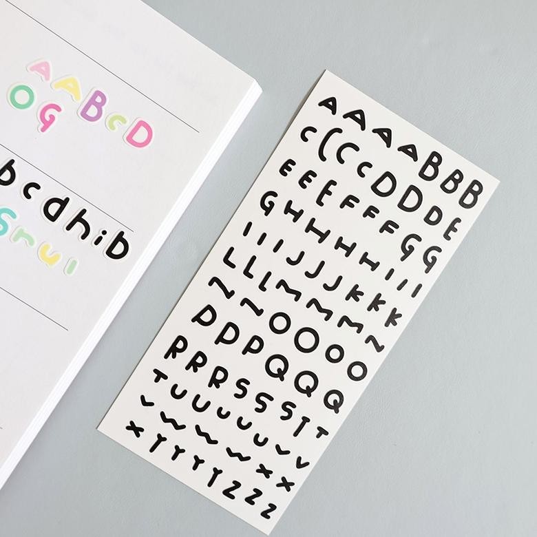 

Cod 1Pc Stiker Alpabet Huruf Angka Kartun/Stiker Alfabet Lucu Baru Sticker Deco Planner Diy Scrapbook Hologram Untuk Diy Deco Journal / Diary Warna Anti Air Murah-Gs Cod