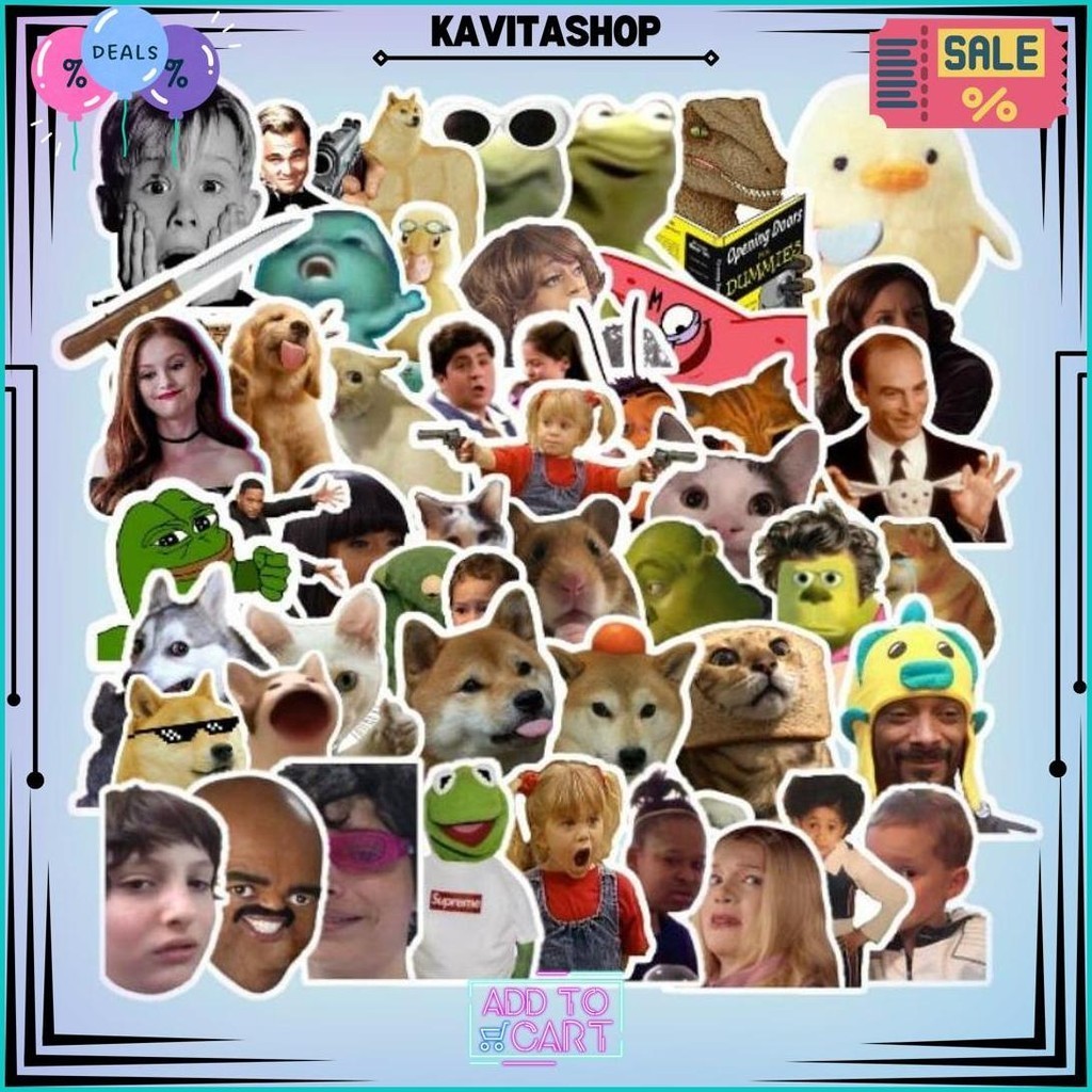 

Sticker Meme Pack 50Pcs Tumblr Aesthetics [Waterproof] Sale