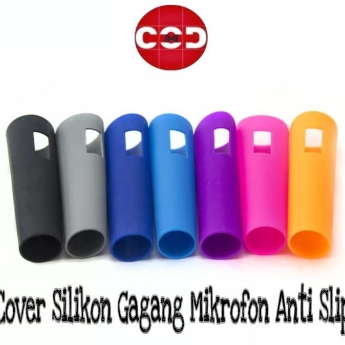 Cover Silikon Anti Slip Pegangan Mikrofon Gagang Pelindung Microphone