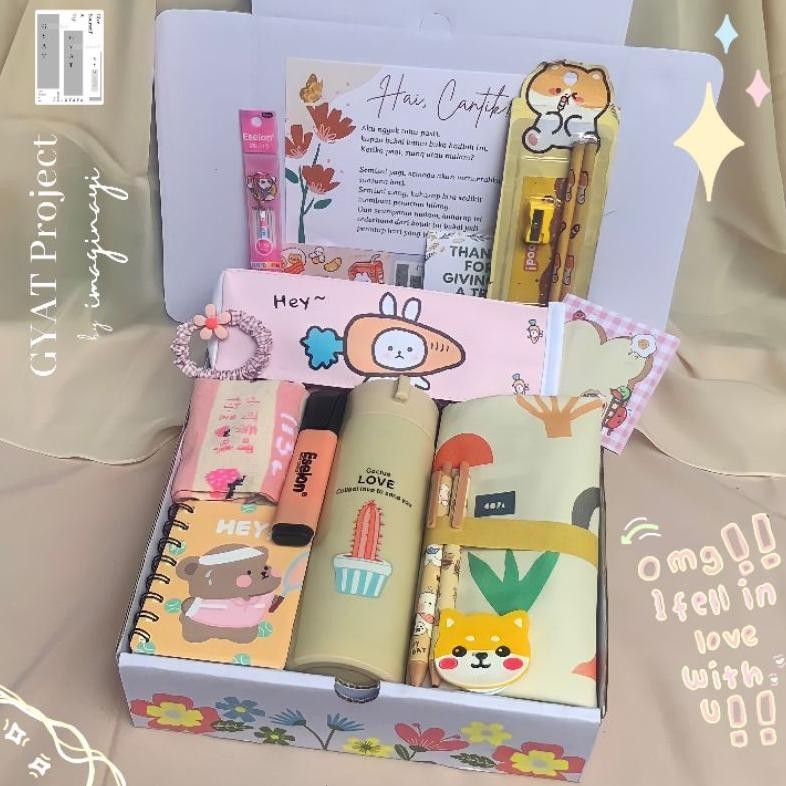 

ORIGINAL [ READY ] PASTEL STUDY SET 12 in 1 Paket Alat Tulis Korea Stationery Set Journaling Kit Aesthetic by GYAT Project ATK Hadiah Anak Notes Spiral Peralatan Sekolah Lucu Perlengkapan Belajar Bujo Journaling Vintage Kado Ulang Tahun Kado Wisuda Kado