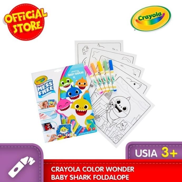 

CRAYOLA Color Wonder BABY SHARK Foldalope