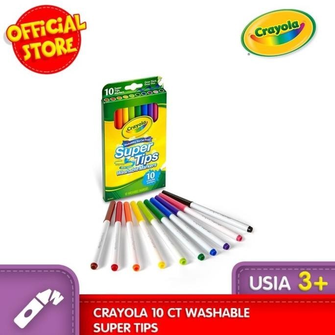 

CRAYOLA 10 Ct Washable Super Tips