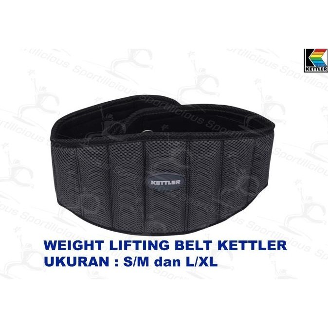 HARGA DISC - KETTLER WEIGHT LIFTING BELT SABUK ANGKAT BESI BAN ANGKAT BESI BEBAN