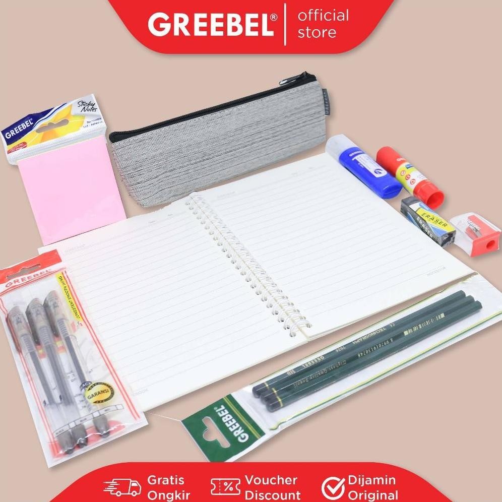 

Ad-77 Greebel Paket Journal / Nyatet Package / Paket Alat Tulis Untuk Menyatat Dan Menjurnal Gratis Ongkir