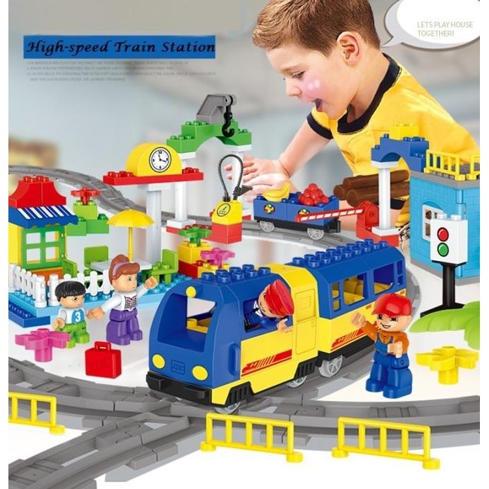 DIY Brick Balok Besar Building Block Blok Duplo