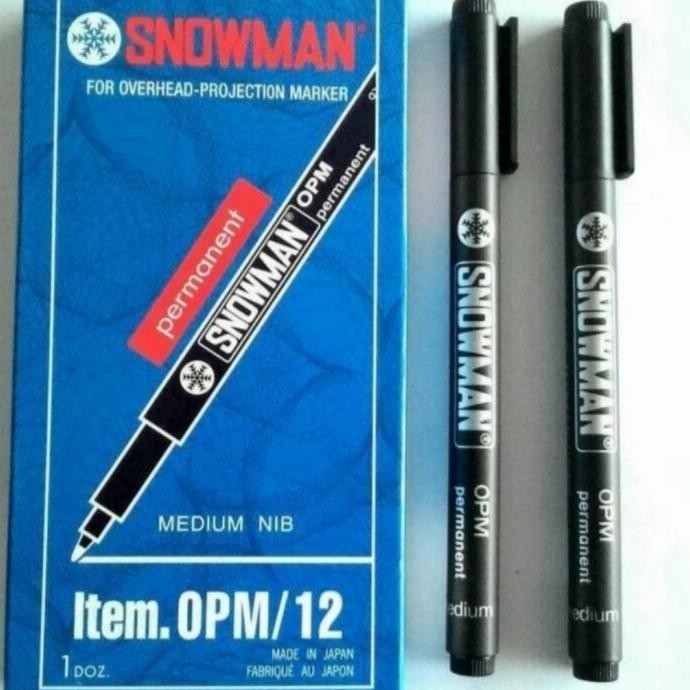 

Spidol Permanent Snowman Opm Medium Nib