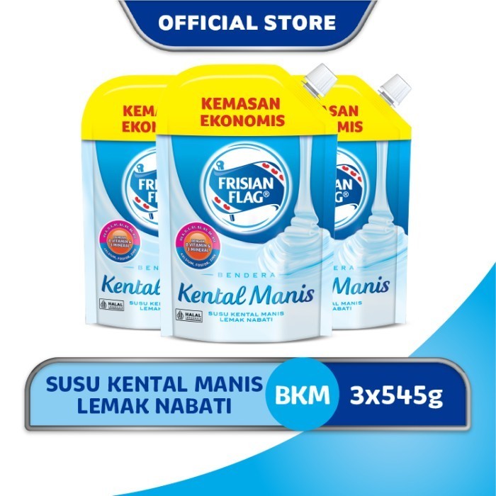 

$+$+$+$+] Frisian Flag Bendera Kental Manis Pouch 545g [3 pcs]