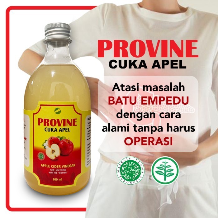 

Provine Cuka Apel Murni Ghancur Batu Empedu