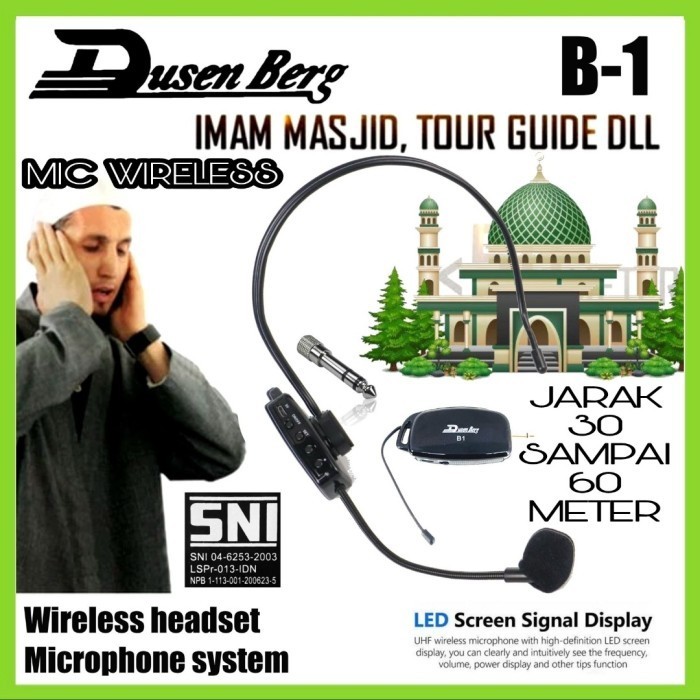 Mic Imam Wireless Dusenberg B 1 Bando Wireless Connect Amplifier Toa