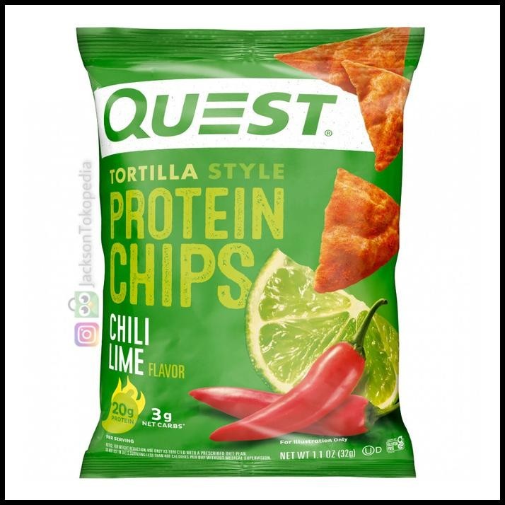 

Quest Protein Chips Chili Lime Tortilla Style / Energy Healthy Snack