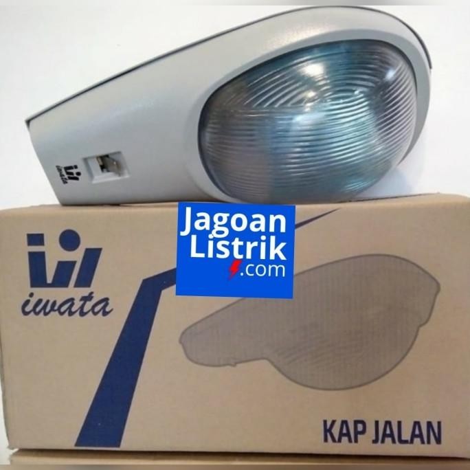 Set Kap Lampu Jalan PJU Iwata + Lampu Mercury HPLN 250W + Travo BHL