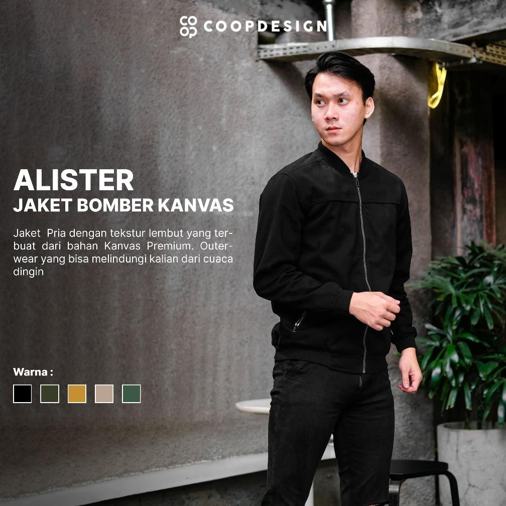 Jaket Pria Distro Keren Ter Bomber Canvas